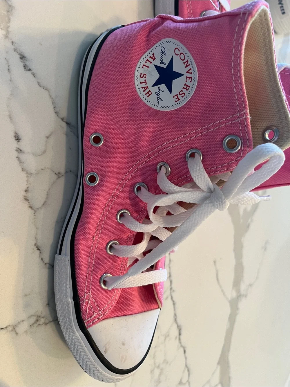 Converse Pink High Top Canvas Sneakers
